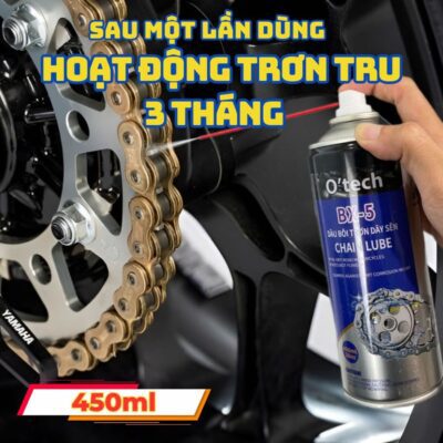 Dưỡng sên xe vô cùng hiệu quả cùng với O’tech BX-5