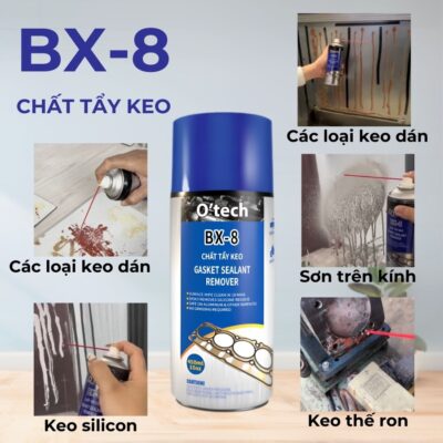 Tẩy keo vô cùng hiệu quả với chất tẩy keo O’tech BX-8
