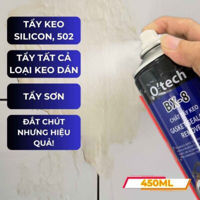 Tẩy sơn dính trên kính hiệu quả, an toàn và nhanh chóng cùng với O’tech BX-8