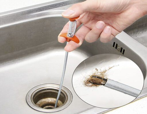 Thông tắc bồn rửa bát bằng dây lò xo thông cống sẽ nhanh gọn và dễ dàng