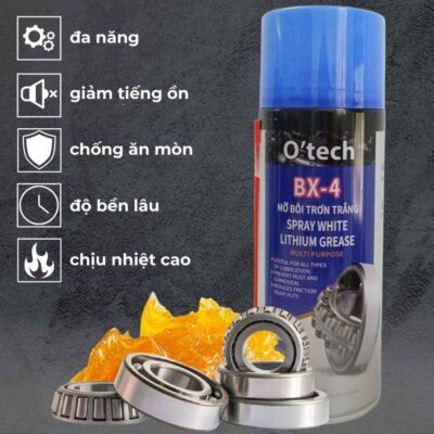 Dùng mỡ bôi trơn trắng để bôi trơn các chi tiết cần thiết trong xe máy vô cùng hiệu quả và tiện lợi 