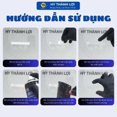 Hướng dẫn sử dụng dung dịch tẩy keo băng dính cho xe ô tô O’tech BX-9 