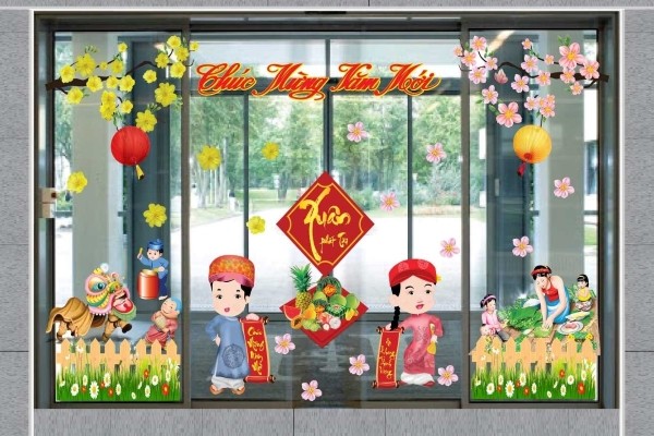 Cần phải lựa chọn keo dán dễ xử lý để khi mùa Tết qua thì tẩy dễ dàng và bảo vệ an toàn vật liệu nhà cửa