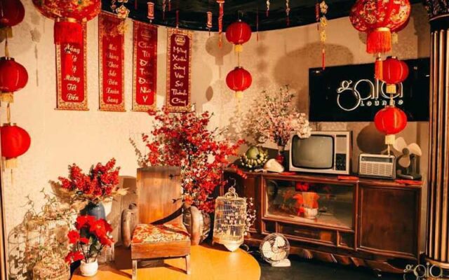 Phong cách trang trí nhà đón Tết theo kiểu Retro cũng đang phổ biến hiện nay