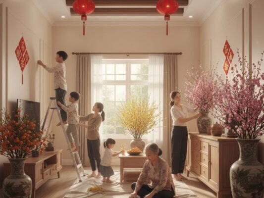 Việc chọn thời điểm để dọn nhà đón Tết là vô cùng quan trọng để thu hút vận may trong năm mới