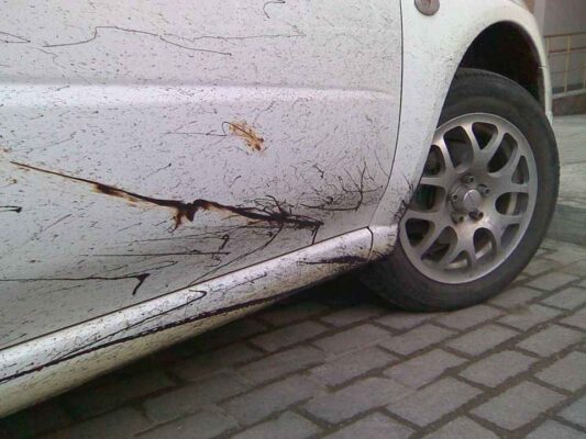 Cách tẩy nhựa đường hiệu quả sau nhiều chuyến đi